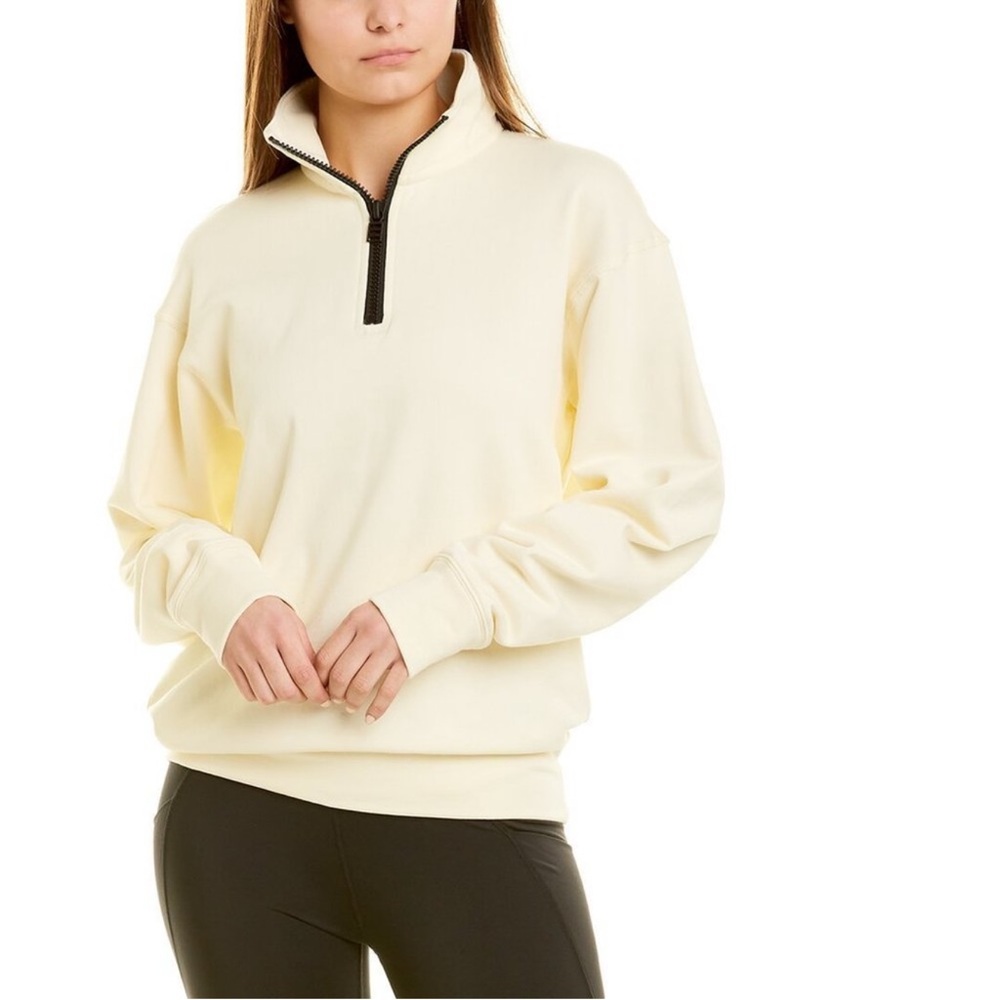 Solid & Striped pullover 1/4 zip French terry
